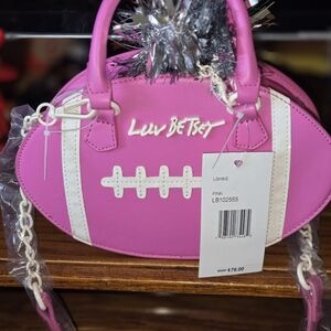 Betsey Johnson Pink and Silver Crossbody Bag
